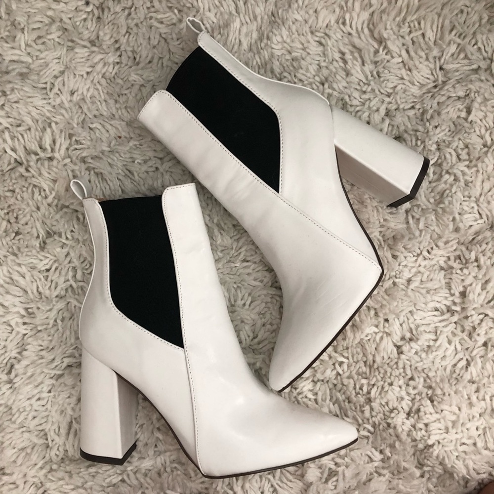 White Madison boot